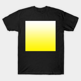 Yellow and white Gradient Pattern T-Shirt